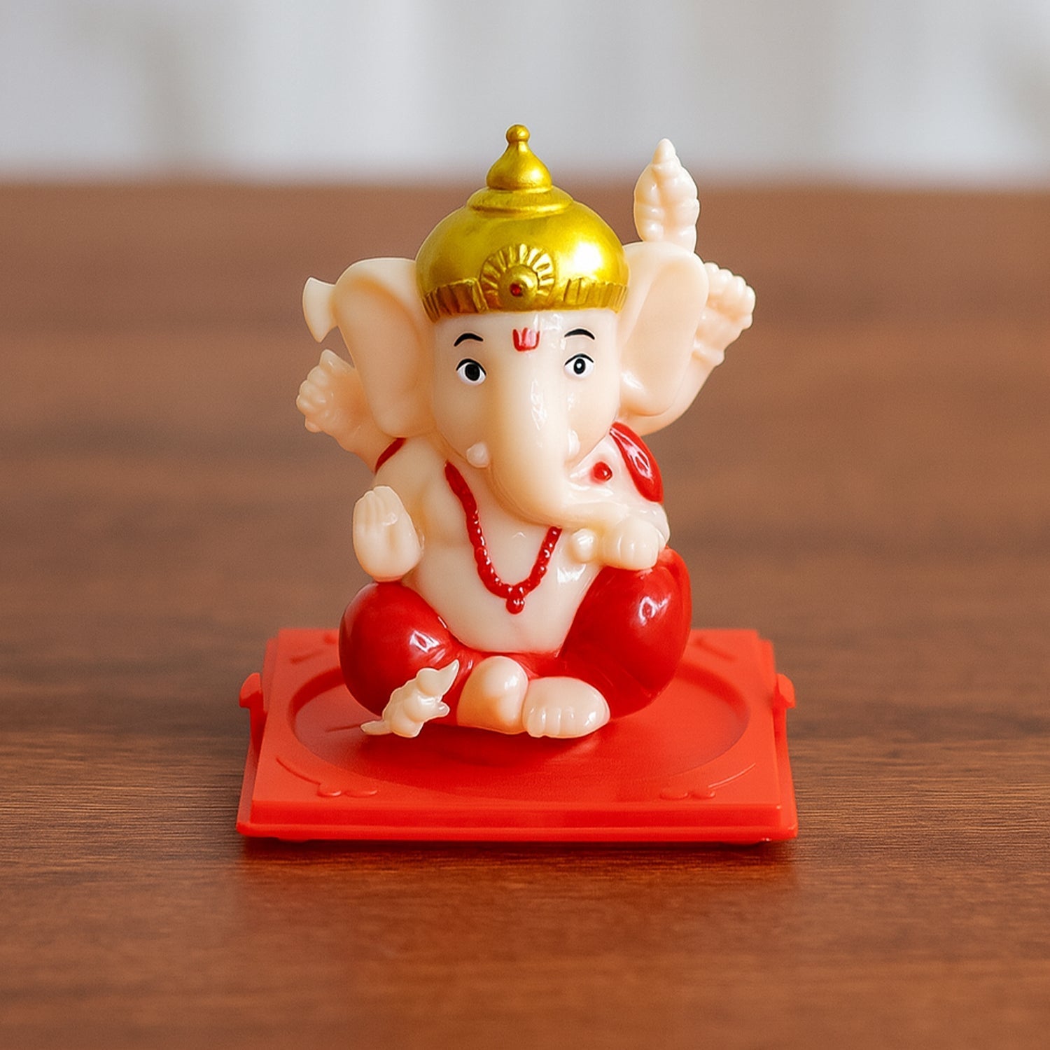 Decorative Small Lord Ganesh Idol in Transparent Case (1 Pc) Decorative Small Lord Ganesh Idol in Transparent Case (1 Pc)